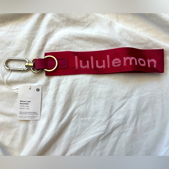 lululemon athletica Accessories - lululemon athletica Red never lost Keychain brand new